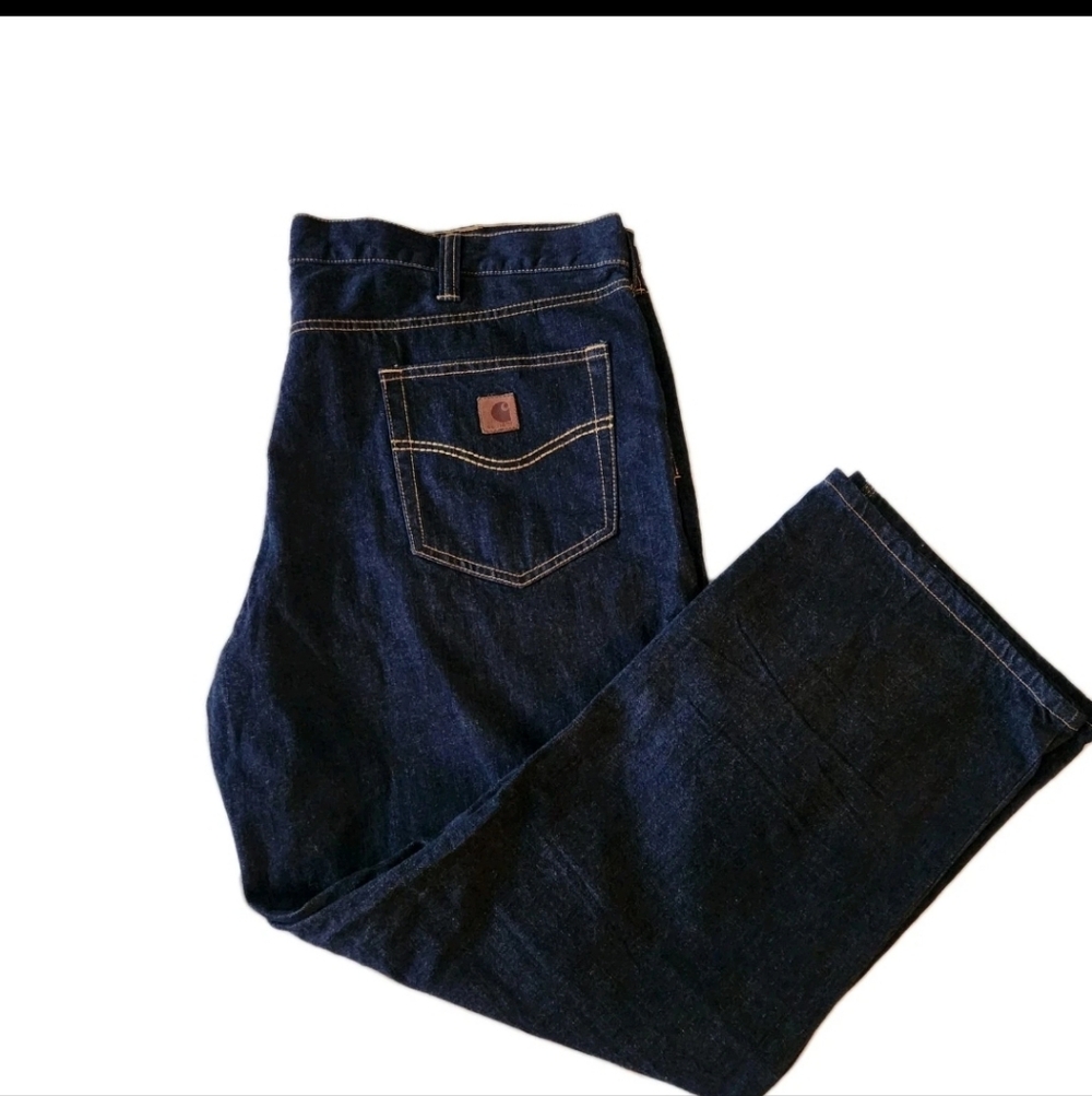 Carhartt Men's Deep Indigo Relaxed Jeans 44x30